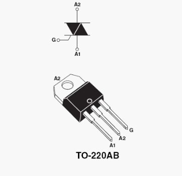 T1650H-6T, Высокотемпературный симистор на 16А, 600В